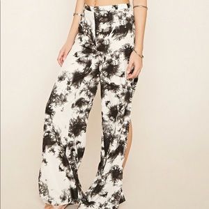 RAGA tie dye pants with slit